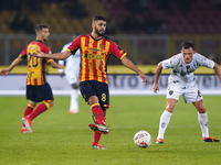 Hamza Rafia of US Lecce is in action during the Serie A match between US Lecce and Empoli in Lecce, Italy, on November 8, 2024. (