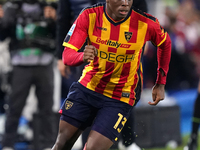 Patrick Dorgu of US Lecce is in action during the Serie A match between US Lecce and Empoli in Lecce, Italy, on November 8, 2024. (