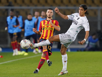 Frederic Gilbert of US Lecce plays during the Serie A match between US Lecce and Empoli in Lecce, Italy, on November 8, 2024. (