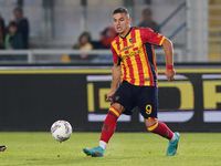 Nikola Krstovic of US Lecce is in action during the Serie A match between US Lecce and Empoli in Lecce, Italy, on November 8, 2024. (