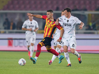 Nikola Krstovic of US Lecce is in action during the Serie A match between US Lecce and Empoli in Lecce, Italy, on November 8, 2024. (