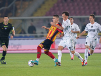 Nikola Krstovic of US Lecce is in action during the Serie A match between US Lecce and Empoli in Lecce, Italy, on November 8, 2024. (