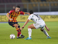 Frederic Gilbert of US Lecce plays during the Serie A match between US Lecce and Empoli in Lecce, Italy, on November 8, 2024. (