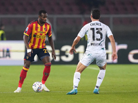 Lassana Coulibaly of US Lecce is in action during the Serie A match between US Lecce and Empoli in Lecce, Italy, on November 8, 2024. (