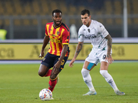 Lassana Coulibaly of US Lecce is in action during the Serie A match between US Lecce and Empoli in Lecce, Italy, on November 8, 2024. (