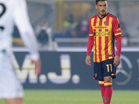 Nicola Sansone of US Lecce is in action during the Serie A match between US Lecce and Empoli in Lecce, Italy, on November 8, 2024. (