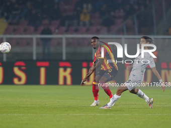 Lassana Coulibaly of US Lecce is in action during the Serie A match between US Lecce and Empoli in Lecce, Italy, on November 8, 2024. (