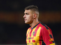 Nikola Krstovic of US Lecce is in action during the Serie A match between US Lecce and Empoli in Lecce, Italy, on November 8, 2024. (