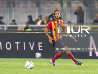 Antonino Gallo of US Lecce is in action during the Serie A match between US Lecce and Empoli in Lecce, Italy, on November 8, 2024. (