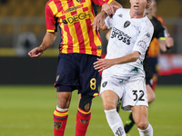 Hamza Rafia of US Lecce is in action during the Serie A match between US Lecce and Empoli in Lecce, Italy, on November 8, 2024. (