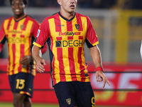 Nikola Krstovic of US Lecce is in action during the Serie A match between US Lecce and Empoli in Lecce, Italy, on November 8, 2024. (