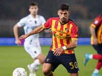 Santiago Pierotti of US Lecce is in action during the Serie A match between US Lecce and Empoli in Lecce, Italy, on November 8, 2024. (