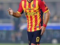 Nikola Krstovic of US Lecce is in action during the Serie A match between US Lecce and Empoli in Lecce, Italy, on November 8, 2024. (