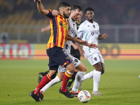 Hamza Rafia of US Lecce is in action during the Serie A match between US Lecce and Empoli in Lecce, Italy, on November 8, 2024. (