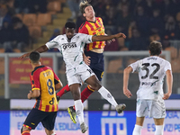 Federico Baschirotto of US Lecce is in action during the Serie A match between US Lecce and Empoli in Lecce, Italy, on November 8, 2024. (