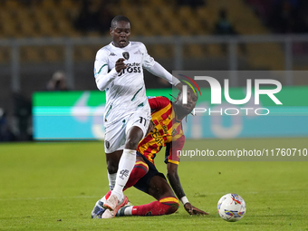 Kialonda Gaspar of US Lecce is in action during the Serie A match between US Lecce and Empoli in Lecce, Italy, on November 8, 2024. (