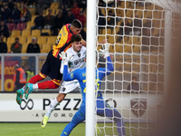 Nikola Krstovic of US Lecce is in action during the Serie A match between US Lecce and Empoli in Lecce, Italy, on November 8, 2024. (