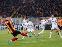 Nikola Krstovic of US Lecce is in action during the Serie A match between US Lecce and Empoli in Lecce, Italy, on November 8, 2024. (