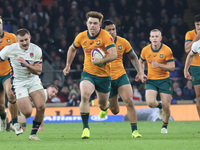 Australia's Andrew Kellaway (Hunters Hill Rugby) runs for his try during the Autumn Nations Series between England and Australia (Wallabies)...