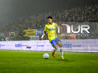 RKC forward Richonell Margaret plays during the match between RKC and NEC at the Mandemakers Stadium in Waalwijk, Netherlands, on November 9...