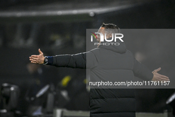 NEC trainer Rogier Meijer is present during the match between RKC and NEC at the Mandemakers Stadium in Waalwijk, Netherlands, on November 9...