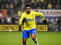 RKC midfielder Yassin Oukili plays during the match between RKC and NEC at the Mandemakers Stadium in Waalwijk, Netherlands, on November 9,...