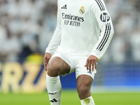 Jude Bellingham central midfield of Real Madrid and England during the La Liga match between Real Madrid CF and CA Osasuna at Estadio Santia...