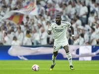 Antonio Rudiger centre-back of Real Madrid and Germany during the La Liga match between Real Madrid CF and CA Osasuna at Estadio Santiago Be...