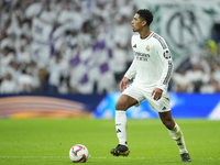 Jude Bellingham central midfield of Real Madrid and England during the La Liga match between Real Madrid CF and CA Osasuna at Estadio Santia...