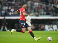 Alejandro Catena centre-back of Osasuna and Spain during the La Liga match between Real Madrid CF and CA Osasuna at Estadio Santiago Bernabe...