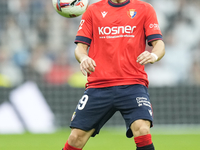 Bryan Zaragoza left winger of Osasuna and Spain during the La Liga match between Real Madrid CF and CA Osasuna at Estadio Santiago Bernabeu...