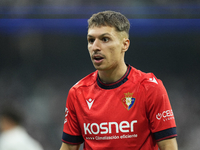  Bryan Zaragoza left winger of Osasuna and Spain during the La Liga match between Real Madrid CF and CA Osasuna at Estadio Santiago Bernabeu...