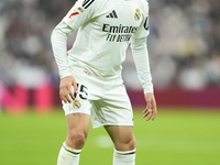 Arda Guler attacking midfield of Real Madrid and Turkey during the La Liga match between Real Madrid CF and CA Osasuna at Estadio Santiago B...