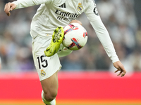 Arda Guler attacking midfield of Real Madrid and Turkey during the La Liga match between Real Madrid CF and CA Osasuna at Estadio Santiago B...