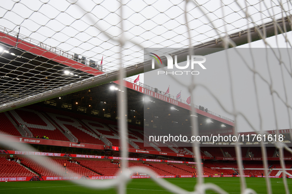 A general view inside the City Ground during the Premier League match between Nottingham Forest and Newcastle United at the City Ground in N...