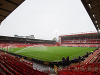 A general view inside the City Ground during the Premier League match between Nottingham Forest and Newcastle United at the City Ground in N...