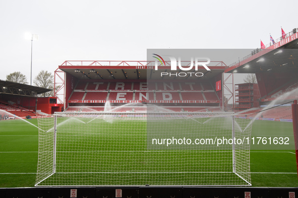 A general view inside the City Ground during the Premier League match between Nottingham Forest and Newcastle United at the City Ground in N...