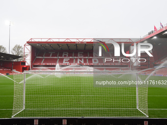 A general view inside the City Ground during the Premier League match between Nottingham Forest and Newcastle United at the City Ground in N...