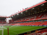 A general view inside the City Ground during the Premier League match between Nottingham Forest and Newcastle United at the City Ground in N...