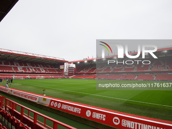 A general view inside the City Ground during the Premier League match between Nottingham Forest and Newcastle United at the City Ground in N...