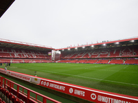 A general view inside the City Ground during the Premier League match between Nottingham Forest and Newcastle United at the City Ground in N...