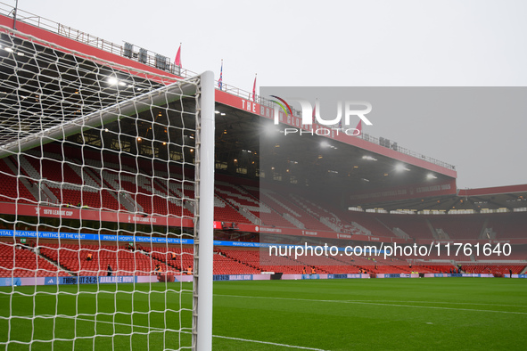 A general view inside the City Ground during the Premier League match between Nottingham Forest and Newcastle United at the City Ground in N...