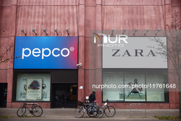 Pepco and Zara stores in Berlin, Germany on November 8th, 2024. 