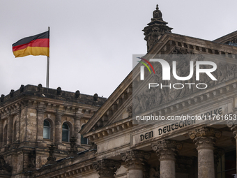 The Reichstag parliament building in Berlin, Germany on November 8th, 2024. (