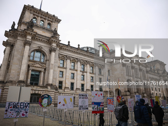 The Reichstag parliament building in Berlin, Germany on November 8th, 2024. (