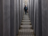 Memorial to the Murdered Jews of Europe in Berlin, Germany on November 8th, 2024. (