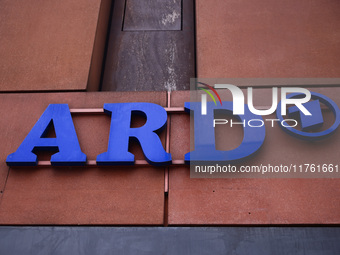 ARD 1 logo on a television studio in Berlin, Germany on November 8th, 2024. (