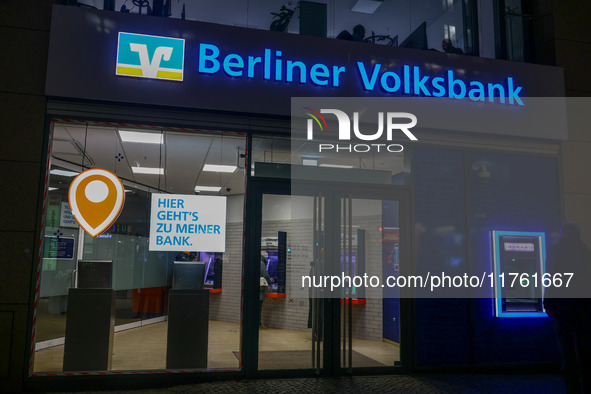 Berliner Volksbank in Berlin, Germany on November 8th, 2024. 