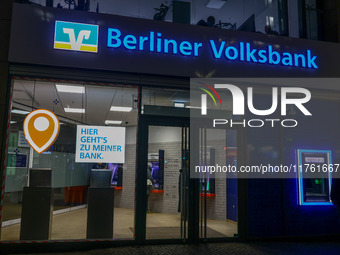 Berliner Volksbank in Berlin, Germany on November 8th, 2024. (