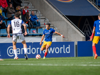 Clemente of FC Andorra is in action during the Primera RFEF 2024-2025 match between FC Andorra and Barakaldo CF at Estadi Nacional in Andorr...